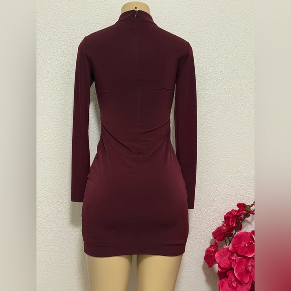 Express Deep Burgundy Dress - Picture 2 of 4